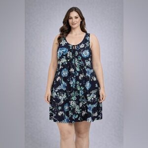 Domani Floral Sleeveless Dress